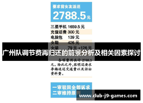 广州队调节费再归还的前景分析及相关因素探讨